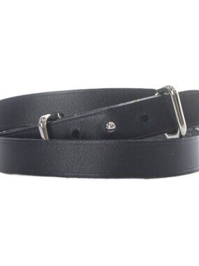 Hermes Leather Long Bracelet Black